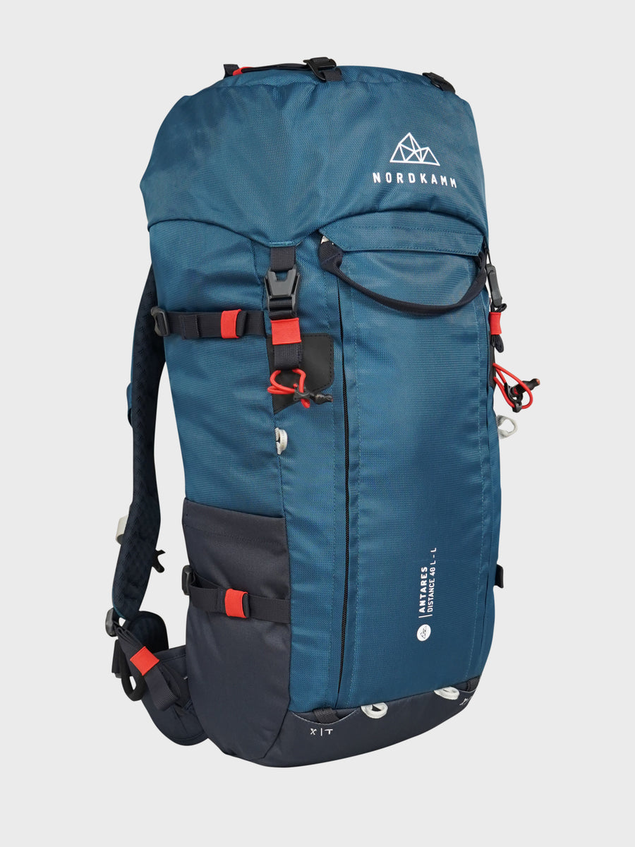 Wanderrucksack 40L, Trekkingrucksack, ANTARES DISTANCE, Deckelfach, blau