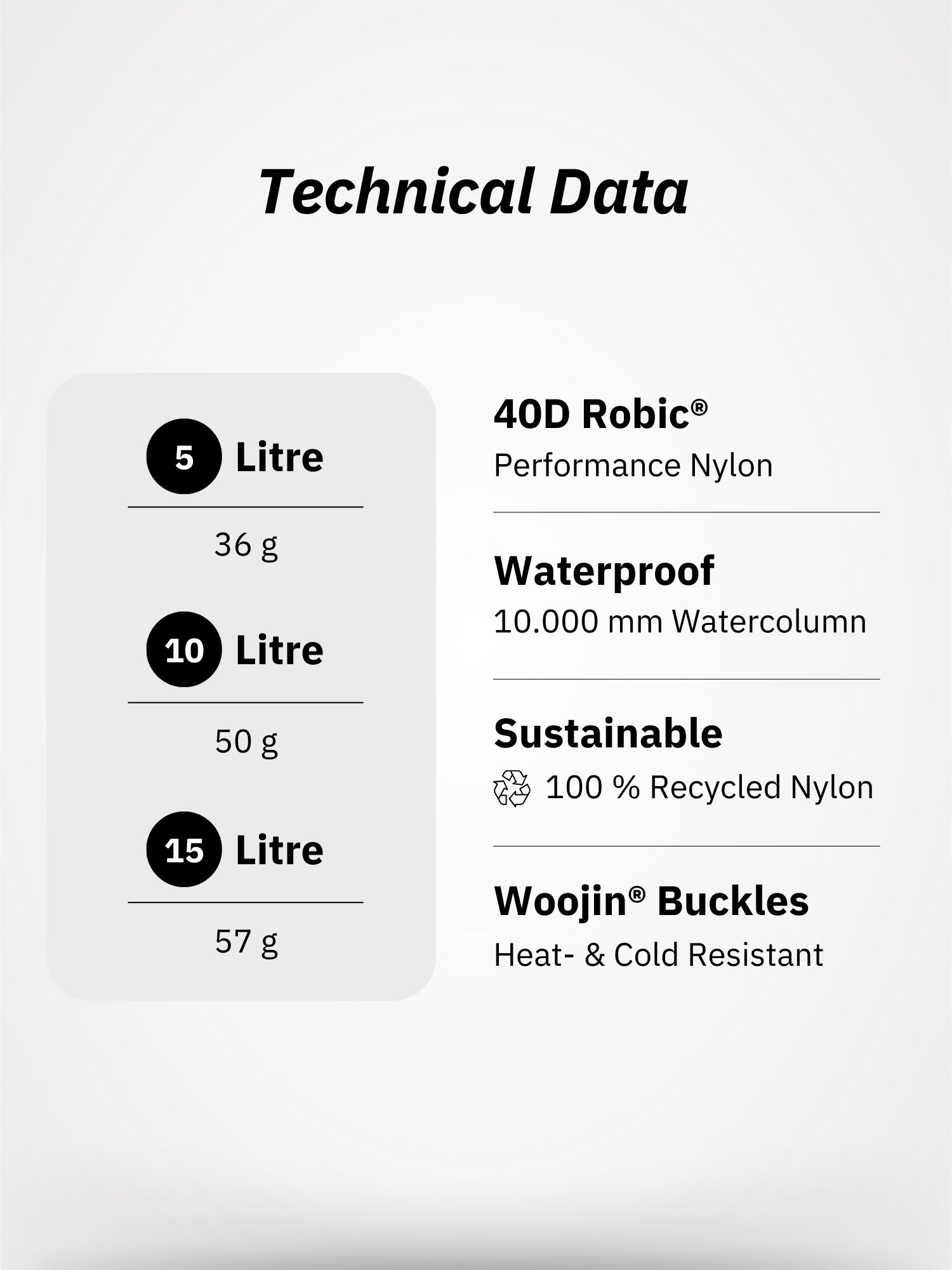 Dry Bags ultralight, ACAMAR