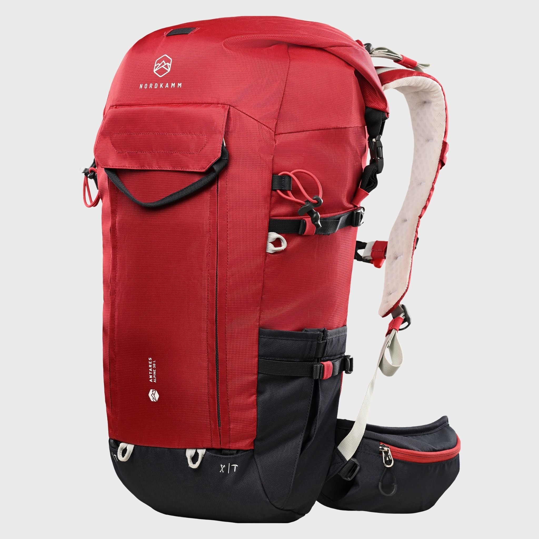 Wanderrucksack 30L, ANTARES ALPINE, RollTop, rot