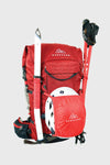 Wanderrucksack 40L, ANTARES ALPINE, RollTop, rot